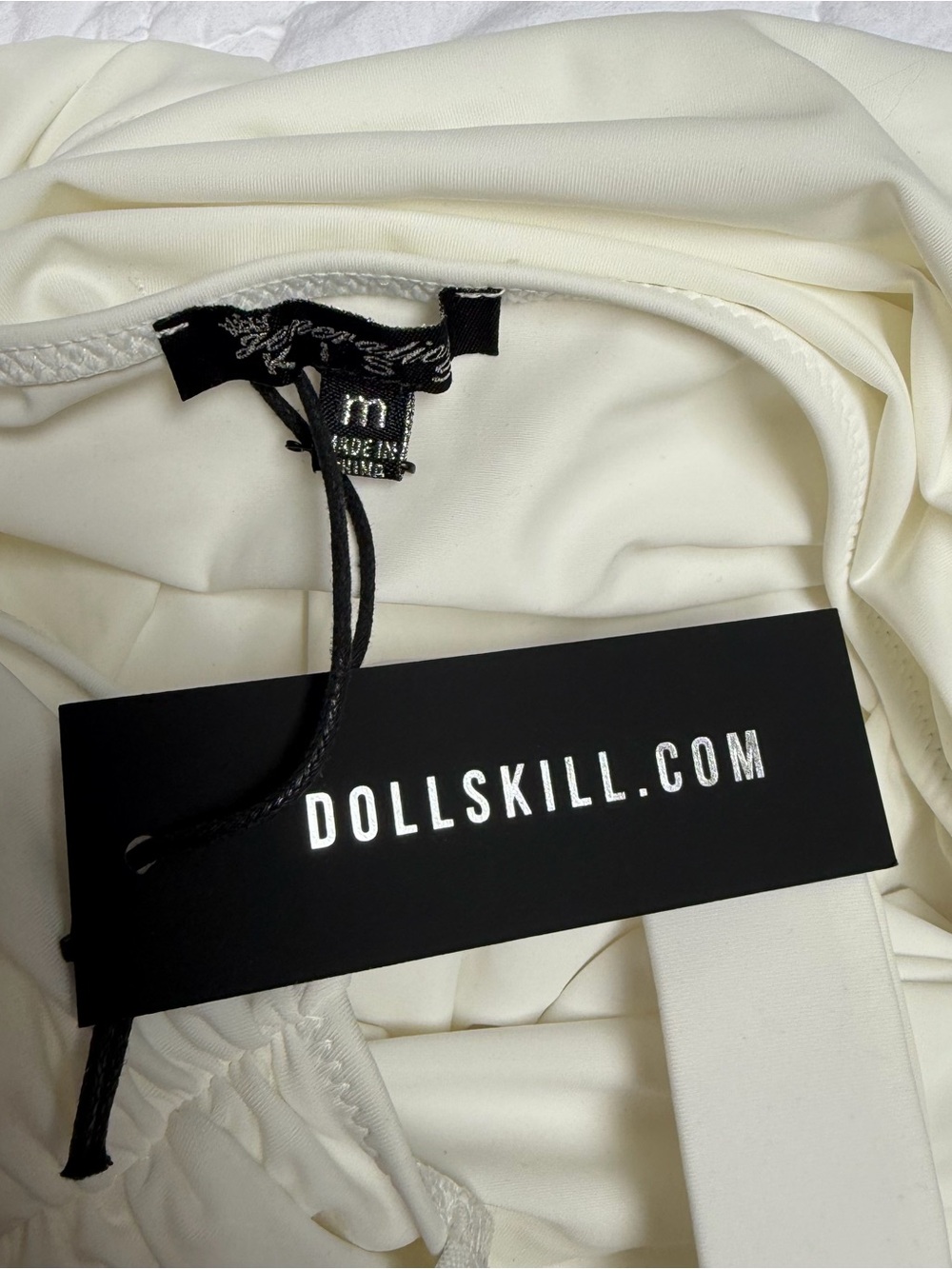 Dolla kill White Halter Cutout Mini Dress - Picture 3 of 5